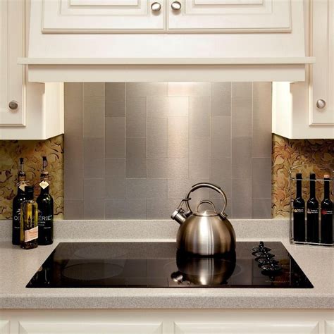 sheet metal splashback|decorative metal backsplash for kitchen.